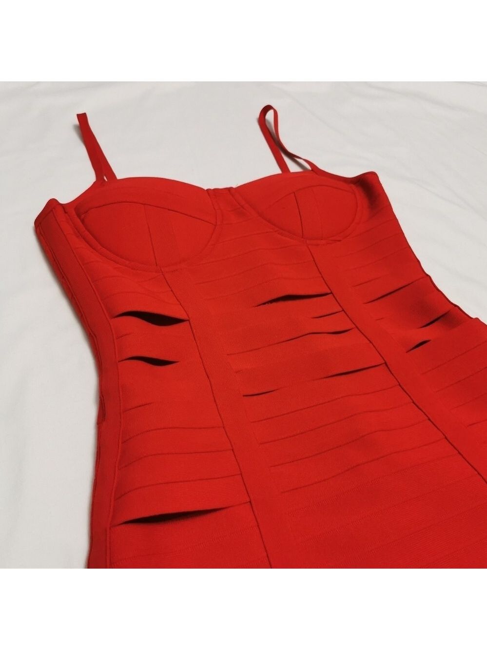 Bodycon Bandage Fitted Cocktail Dress - Picture 6 of 11